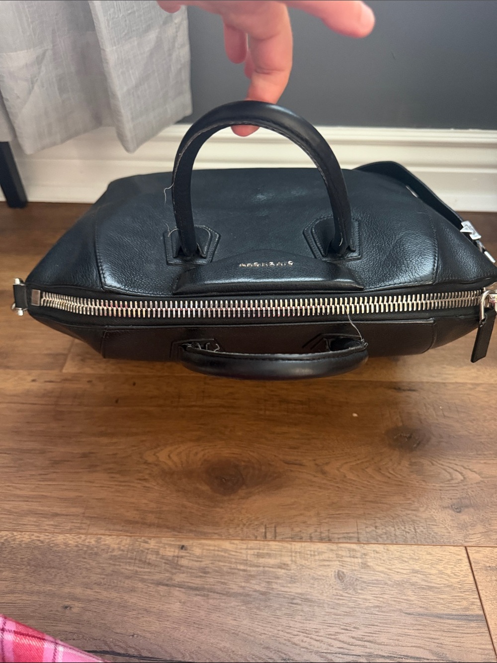 Givenchy Black Pebbled Leather Holdall Satchel - Picture 4 of 6